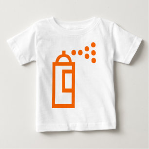 Camiseta Para Bebê Ícone do Spray Can