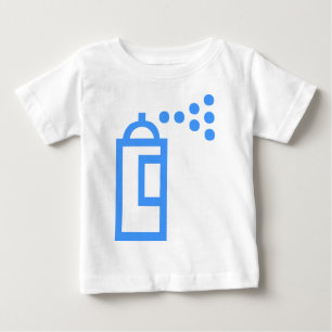 Camiseta Para Bebê Ícone do Spray Can