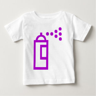 Camiseta Para Bebê Ícone do Spray Can