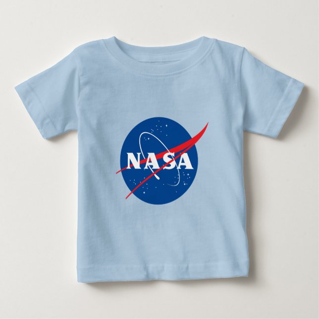 Camiseta Para Bebê Iconic NASA Baby Uranus Blue T Shirt (Frente)