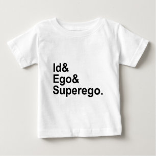 Camiseta Para Bebê Id Ego Superego Três partes da Psyche