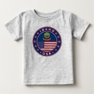 Camiseta Para Bebê Idaho
