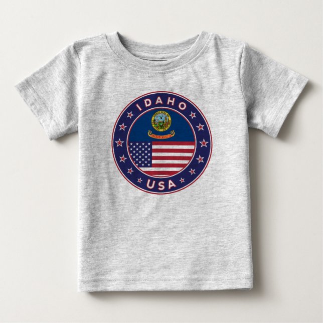 Camiseta Para Bebê Idaho (Frente)