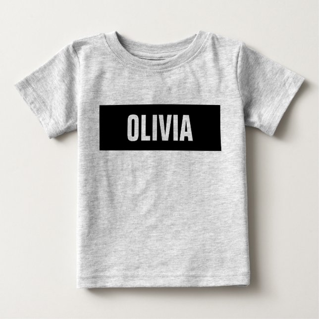 Camiseta Para Bebê Identidade (Frente)