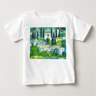 Camiseta Para Bebê Igreja de Cassone Gustav Klimt