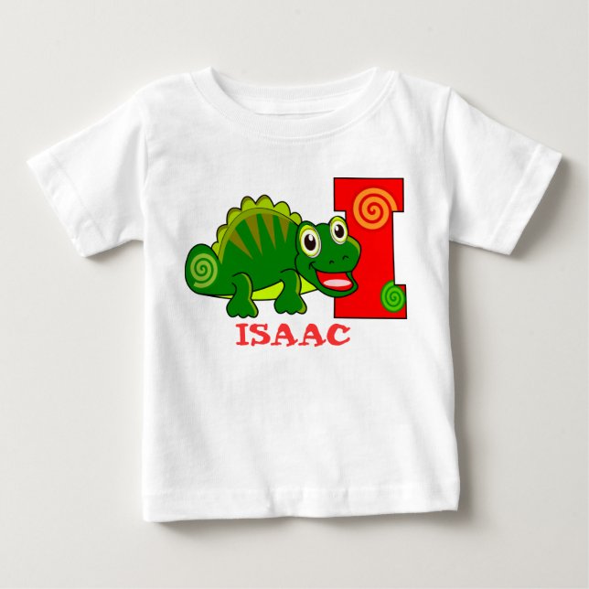 Camiseta Para Bebê IGUANA, crianças personalizadas (Frente)