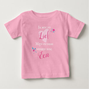 Camiseta Para Bebê Ik ben zo Lief. Zwangerschap