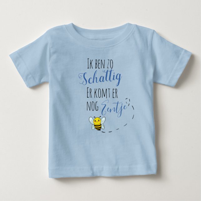 Camiseta Para Bebê Ik ben zo schattig. Zwangerschap verassing (Frente)