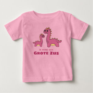 Camiseta Para Bebê Ik word een grote zus