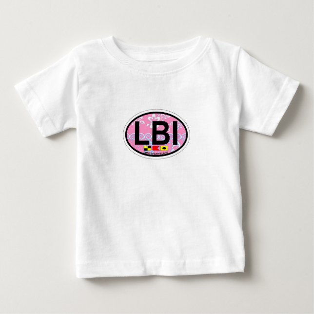 Camiseta Para Bebê Ilha de Long Beach (Frente)