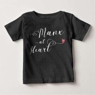 Camiseta Para Bebê Ilha de Man Manx no Coração