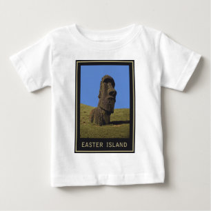 Camiseta Para Bebê Ilha de Páscoa Moai