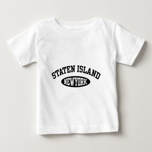 Camiseta Para Bebê Ilha Staten (Frente)
