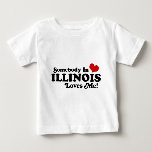 CAMISETA PARA BEBÊ ILLINOIS (Frente)