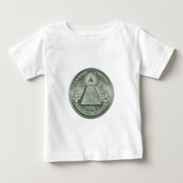 Camiseta Para Bebê Illuminati - todo o olho de vista (Frente)