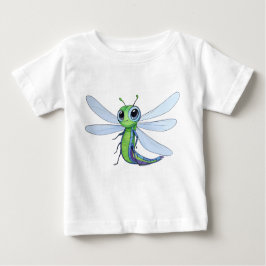 Camiseta Para Bebê Illustration avec une libellule cartoon
