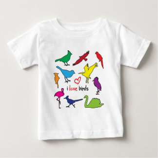 Camiseta Para Bebê ilovebirds
