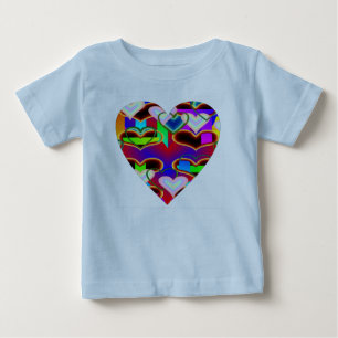 Camiseta Para Bebê Ilusão dos Corações por Kenneth Yoncich