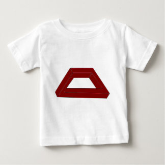 Camiseta Para Bebê Ilusão óptica do Trapezoid impossível