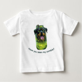 Camiseta Para Bebê Ilustração assustadora de Frankenstein Jar Rottwei