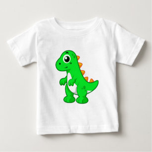 Camiseta Para Bebê Ilustração Bela De Tyrannosaurus Rex.