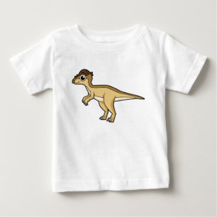 Camiseta Para Bebê Ilustração Bela De Um Dinossauro Paquicefalossauro