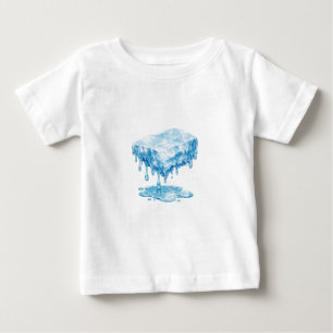 Camiseta Para Bebê Ilustração de Derretimento de Gelo – Arte Simbólic