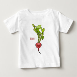 Camiseta Para Bebê Ilustração de desenho animado