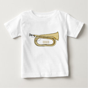 Camiseta Para Bebê Ilustração de desenho animado