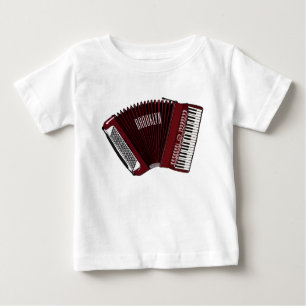 Camiseta Para Bebê Ilustração de desenho animado de Accordion