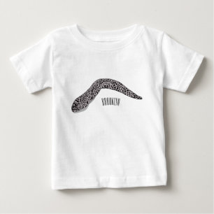 Camiseta Para Bebê Ilustração de desenho animado de enguia-de-moray