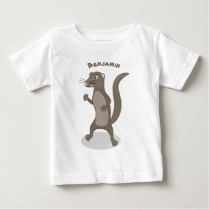 Camiseta Para Bebê Ilustração de desenho animado de monguose