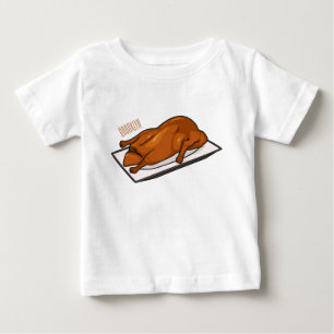 Camiseta Para Bebê Ilustração de desenho animado de patos-de-porco