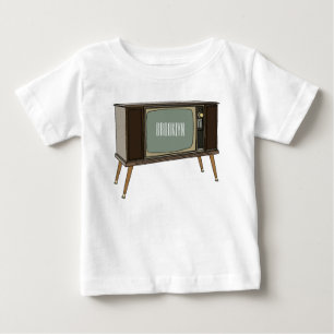 Camiseta Para Bebê Ilustração de desenho animado de televisão