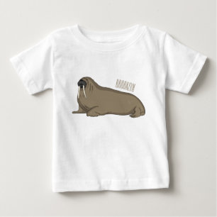 Camiseta Para Bebê Ilustração de desenho animado de Walrus