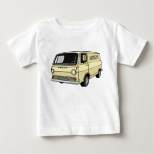 Camiseta Para Bebê Ilustração de desenho da van clássica