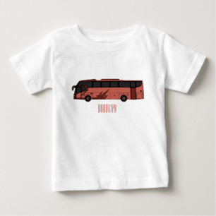 Camiseta Para Bebê Ilustração de desenho de barramento