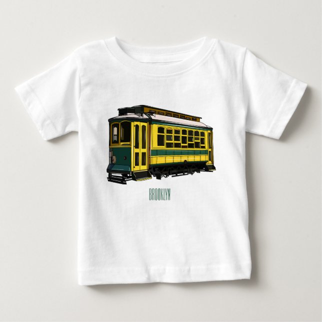 Camiseta Para Bebê Ilustração de desenho do carrinho de Mata (Frente)
