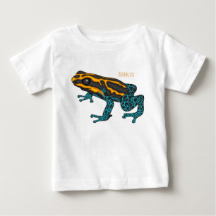 Camiseta Para Bebê Ilustração de desenho do sapo Dart Veneno