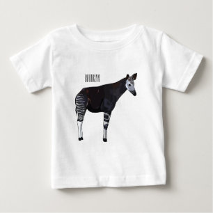 Camiseta Para Bebê Ilustração de desenho em Okapi