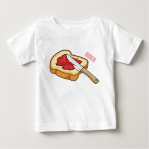 Camiseta Para Bebê Ilustração de desenho em papel e emperramento