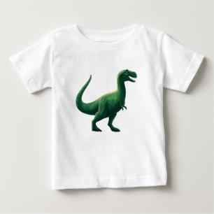 Camiseta Para Bebê Ilustração de Dinossauro de Desenho Animado – Cami