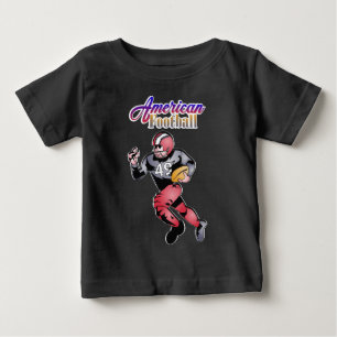 Camiseta Para Bebê Ilustração de Futebol Americano