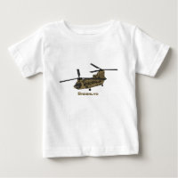 Ilustração de helicóptero militar Chinook