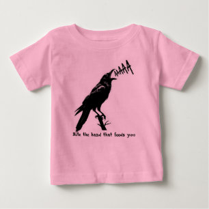 Camiseta Para Bebê Ilustração de recorte preto - Design de arte de es