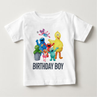 Camiseta Para Bebê Ilustração de Rua Sésamo | Aniversário