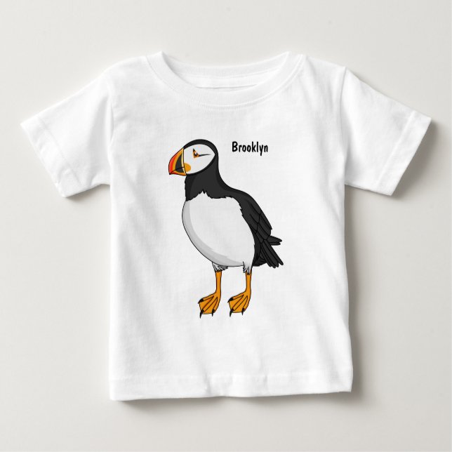 Camiseta Para Bebê Ilustração de sopro no Atlântico (Frente)
