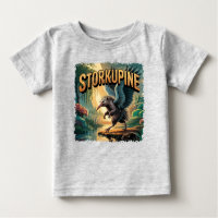 Ilustração de Storkupine – Cegonha Porco Espinho E