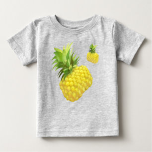 Camiseta Para Bebê Ilustração do abacaxi
