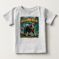 Ilustração do Botweiler – Rottweiler Robô Engraçad